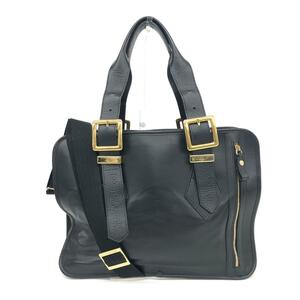 ◆Vivienne Westwood ヴィヴィアンウエストウッド 2WAYバッグ◆ ブラック レザー ユニセックス 多機能 bag 鞄