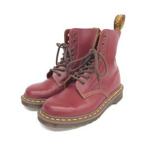 未使用品◆Dr.Martens ドクターマーチン ヘリテージフィット 8ホールブーツ UK4◆1460 ボルドー レザー レディース 靴 シューズ boots