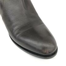 ◆sergio rossi セルジオロッシ ブーツ 37 1/2◆ ブラウン レザー レディース 靴 シューズ ブーティー boots_画像9