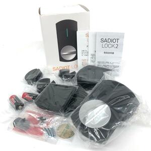 未使用品◆SADIOT サディオロックツー LOCK2 スマートロック ◆ MHP-SLS21-BK ブラック 電子ロッック ユニセックス 玄関