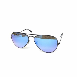 ◆Ray-Ban レイバン アビエーター サングラス◆RB3025 ブラック ミラーレンズ ユニセックス sunglasses 服飾小物