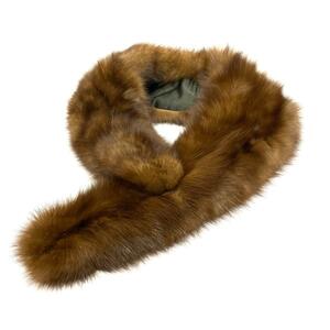 ◆ Sable Fur Tipet ◆ Brown Stalls Four Luxury Fur Ki1004