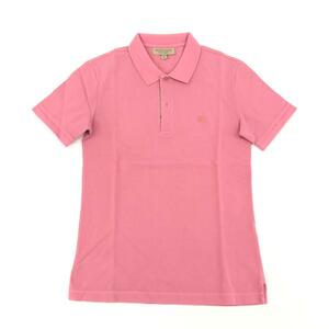  excellent *BURBERRY LONDON Burberry London polo-shirt XS size * pink cotton 100% men's tops 