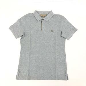  хороший *BURBERRY LONDON Burberry London рубашка-поло рубашка XS размер * серый хлопок 100% мужской tops 