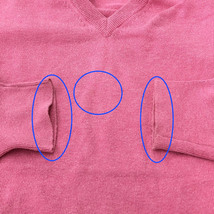 ◆BALLANTYNE バランタイン コットンニット サイズ46◆ ピンク 綿100％ メンズ Vネック 長袖 トップス_画像8