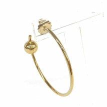 美品◆シルバーアクセサリー SVピアス 片耳 フープ 925Ag◆ゴールドカラー レディース accessory アクセサリー_画像1