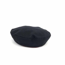 未使用品◆HERMES エルメス ベレー帽 57cm◆ ブラック ウール90% カシミヤ10% レディース フランス製 帽子 ハット hat 服飾小物_画像1