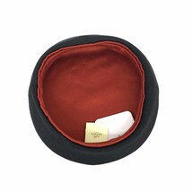 未使用品◆HERMES エルメス ベレー帽 57cm◆ ブラック ウール90% カシミヤ10% レディース フランス製 帽子 ハット hat 服飾小物_画像5