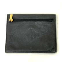 ◆LOEWE ロエベ アナグラム 財布◆ ブラック/カーキ スエード ユニセックス ブランド 財布 ウォレット 小銭れ コインケース KO1014_画像7