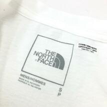 ◆THE NORTH FACE ザノースフェイス 半袖Tシャツ サイズS◆ ホワイト コットン メンズ トップス ロゴプリント_画像4