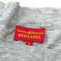 ◆Vivienne Westwood ヴィヴィアンウエストウッド 変形デザイン半袖カットソー 2◆ グレー レディース オーブプリント トップス Tシャツ_画像5