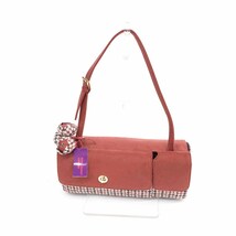 美品◆MARY QUANT マリークワント ワンショルダーバッグ◆ ウール75% 千鳥格子 ツイード レディース ウォレット bag 鞄_画像1