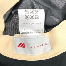 良好◆Mizuno golf ミズノゴルフ ハット ◆ ブラック ポリエステル100％ ロゴ レディース 帽子 ハット hat 服飾小物_画像7