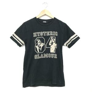 ◆HYSTERIC GLAMOUR ヒステリックグラマー 半袖Tシャツ サイズS◆ ブラック 綿100% レディース トップス ヒスガール