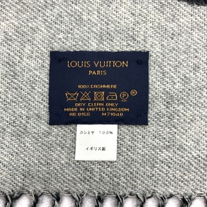 良好◆LOUIS VUITTON ルイヴィトン エシャルプ レイ キャビック マフラー◆M71040 ブラック カシミア100％ レディース マフラー ストールの画像8