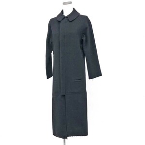 ◆YOHJI YAMAMOTO ヨウジヤマモト ロングコート サイズ1◆FV-C08-126 ブラック ウール レディース アウター 切りっぱなし カットオフ