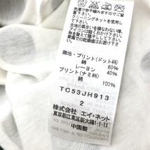 未使用品◆tsumori chisato ツモリチサト 半袖ワンピース 2◆ マルチカラー コットン混 レディース ドット柄 フレンチスリーブ_画像6