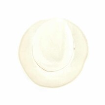 良好◆bettina ベッティーナ ストローハット ◆ オフホワイト PAPER100% 中折れ レディース イタリア製 帽子 hat 服飾小物_画像4
