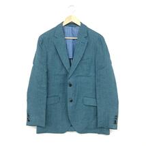 ◆HACKETT LONDON ハケットロンドン 2Bテーラードジャケット サイズ42R/52R◆ ブルー リネン 麻 メンズ 背抜き サイドベンツ アウター_画像1