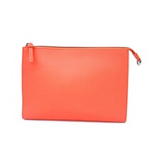 良好◆FURLA フルラ クラッチバッグ◆ オレンジ レザー レディース セカンドバッグ bag 鞄_画像1