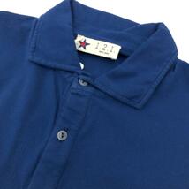 未使用品◆121ベストポロ 1.2.1. best polo 半袖ポロシャツ サイズM◆ ブルー 綿100% メンズ トップス スター_画像3