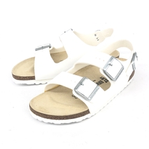 美品◆Birkenstock ビルケンシュトック サンダル 24.0◆ ホワイト ミラノ レディース 靴 シューズ shoes_画像1