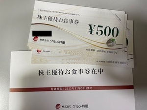 グルメ杵屋株主優待　10000円分　有効期限2025.11.30まで