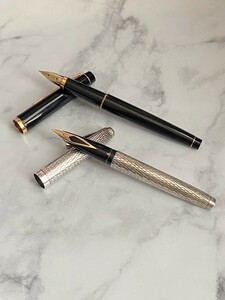 SHEAFFER シェーファー 万年筆 14K インペリアル スターリングシルバー / PILOT パイロット 万年筆 PILOT CUSTOM GRANDEE カスタム 14K 