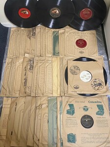 ジャンク品　VICTOR　ビクター　レコード 40枚 Victor SP盤 his master's voice Columbia polydorParlophon 他　