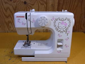 □Cb/078☆ジャノメ JANOME☆ミシン☆ハローキティ Hello Kitty☆Model 525☆動作不明☆ジャンク