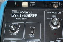 Roland　ローランド　シンセサイザー　SH-1　1970年代　サイズ：巾60×たて36×高さ11㎝_画像6