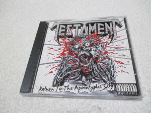 Testament Return To The Apocalyptic City 黙示録 国内盤 CD / Exodus Kreator Anthrax