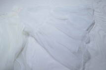 美品　2重生地　ネグリジェ　ナイトウェア　パジャマ　ホワイト　サイズM程度　(検 昭和レトロ_画像6