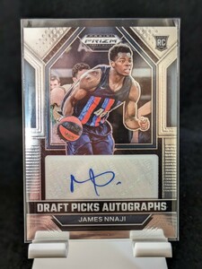 【100円スタート】2023-24 Panini Prizm Draft Picks - James Nnaji RC AUTO / Pistons / Hornets / FC Barcelona