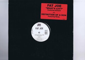 US盤 12inch Fat Joe / What's Luv? / Definition Of A Don 0-85233