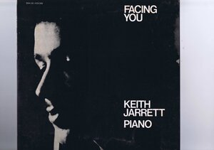 インサート付き 国内盤 LP Keith Jarrett / Facing You / キース・ジャレット フェイシング・ユー SMJX-10139