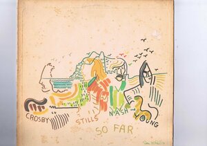 ピクチャーインナースリーブ付 US盤 LP Crosby, Stills, Nash & Young / So Far SD 18100