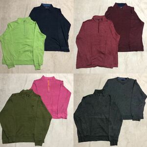 IZOD アイゾッド カラー系スウェットMIX set(メンズXL、L) 8枚セット まとめ売り 古着卸 1円スタート海外製ビックシルエット2