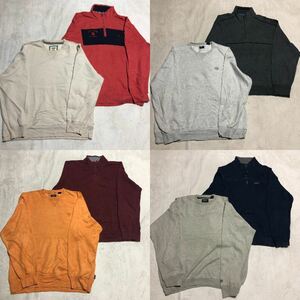 IZOD アイゾッド カラー系スウェットMIX set(メンズXL、L) 8枚セット まとめ売り 古着卸 1円スタート海外製ビックシルエット3