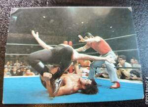 山勝ミニカード　３１　アントニオ猪木　新日本プロレス　NJPW　レトロ　送料格安　まとめ　在庫処分
