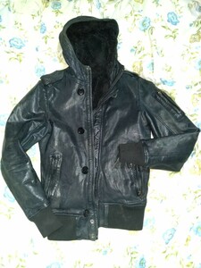 SHELLAC - DEADSTOCK LEATHER RIDERS JACKET_ shellac dead stock rare size 