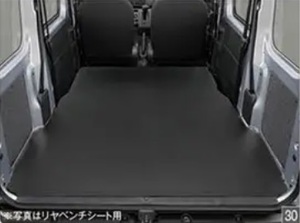 ハイゼットカーゴ S700V/S710V：純正 荷室マット(3mm)(リヤセパレートシート用)(リヤベンチシート用)