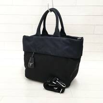 ☆美品・白タグ付☆PRADA TESSUTO ボンバー ダブル 2way トートバッグ_画像3