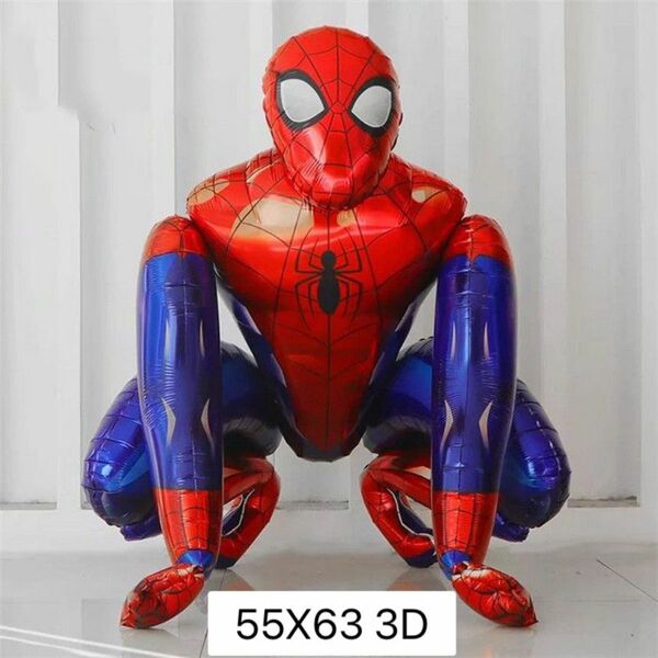 スパイダーマンの3Dバルーン 誕生日やパーティー 飾り