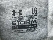 UNDER ARMOUR アンダーアーマー メンズ 裏起毛 フーディー スウェットパーカー LG 杢グレー_画像2