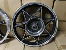 ＧＳ４００　キャストホイール　黒７/社外 FR18インチGS400L GS400E GT380セブンスターキャストGSX400EザリGSX250E GSX400FSインパルス_画像5