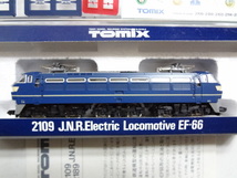 新品同様★TOMIX 2109 JR EF66形 電気機関車 動作確認済み 取説付 ナンバープレート・シール未使用トミックス Nゲージ 鉄道模型 送料350円_画像2