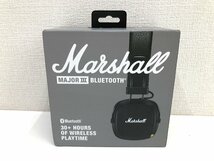 ▲二宮店▲【未開封品】12-14 Marshall マーシャル ワイヤレスヘッドホン MajorⅢ メジャー3 ブラック Bluetooth ヘッドフォン_画像1