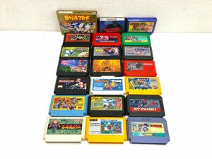 ▲二宮店▲【現状品】12-43 Nintendo 任天堂 ファミリーコンピューター ファミコン カセット 21点 まとめ売り キン肉マン/マリオ/魔界村/他