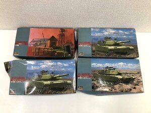 ▲二宮店▲【未組立品・現状品】12-24 Hasegawa ハセガワ プラモデル まとめ売り ４点 1/72 M-1 M-1E1 エイブラムス/検問セット 戦車